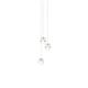 Pendelleuchte 14.3 / 3x1.5W Kugeln transparent  230V /12V DC 3x1.5W / Kugel D=102mm / IP20