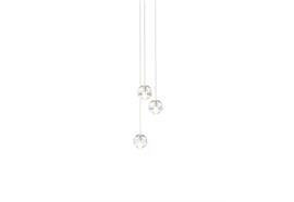 Pendelleuchte 14.3 / 3x1.5W Kugeln transparent  230V /12V DC 3x1.5W / Kugel D=102mm / IP20