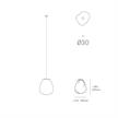 Pendelleuchte 73.3Vm / transparent  230V /DC 12V 3 x1.8W IP20 | Bild 2