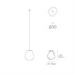 Pendelleuchte 73.3Vm / transparent  230V /DC 12V 3 x1.8W IP20 | Bild 2