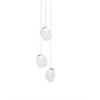 Pendelleuchte 73.3Vm / transparent  230V /DC 12V 3 x1.8W IP20