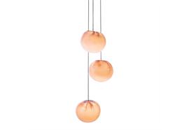 Pendelleuchte 84.5 / 5 x1.5W Led Glas kupferfarbig  230V/ DC 1.5W 2500K Kugel D=120mm IP20