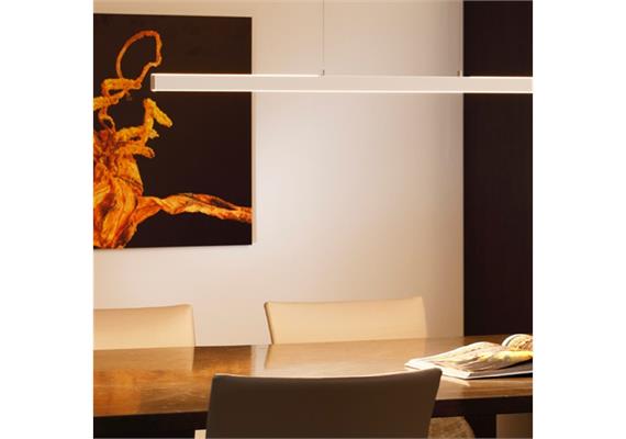 Pendelleuchte Anna - DC 2700K schwarz matt  240V 48W 3840lm L=1600 B=27mm H=35 / IP20