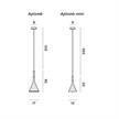 Pendelleuchte Aplomb grau  240V/1x8W GU10 H=36 D=17 IP20 | Bild 2