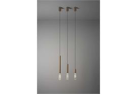 Pendelleuchte Beam Stick Glass 6.6W gold matt  DC 500mA 2700K 700Lm D=35 H=353mm / IP20