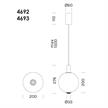 Pendelleuchte Beam Stick Nuance 200 Titan - Grün  240V/ 2x4.3 500mA 2700K D=200 H=276 IP20 | Bild 2