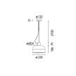 Pendelleuchte Bellhop Glass S1 30W opal  240V/ E27 3W D=330mm H=186 / IP20 | Bild 2