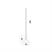 Pendelleuchte Cathode LED 4W messing gebürstet  DC 350mA 2700K 264Lm/ D=220 H=320mm IP20 | Bild 2