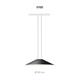 Pendelleuchte Circus 0155 / 12.8W schwarz  230V/ 3000K 1843Lm/ D=400 H=8cm IP20