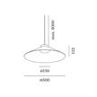 Pendelleuchte CLEA 2.0 / 14W Seidengrau  230V 2700K 835L CRI90 D=500 H=132/ IP20 | Bild 2