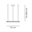 Pendelleuchte COMPENDIUM Circle schwarz  230V 54W 2700K CRI90 D=72cm IP20 | Bild 2