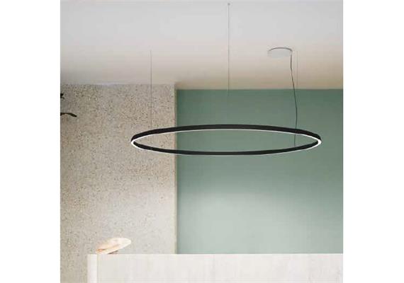 Pendelleuchte COMPENDIUM Circle schwarz  230V 54W 2700K CRI90 D=72cm IP20 Pendelleuchte COMPENDIUM Circle schwarz  230V 54W 2700K CRI90 D=72cm IP20