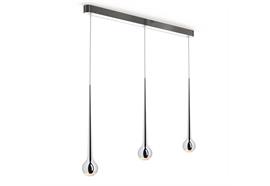 Pendelleuchte Falling 8 Up alu pol trio  LED 3x11W à 770lm 2700°K D= 8cm L=110 cm