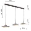 Pendelleuchte Falling Leaf Trio alu pol/schwarz  LED 3x23W à 1037lm 2700°K | Bild 2