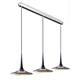 Pendelleuchte Falling Leaf Trio alu pol/schwarz  LED 3x23W à 1037lm 2700°K