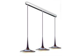 Pendelleuchte Falling Leaf Trio alu pol/schwarz  LED 3x23W à 1037lm 2700°K