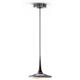 Pendelleuchte Falling Leaf UP alu pol/schwarz  LED 23W/1037lm 2700°K D= 240mm H= 68mm