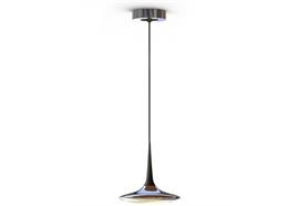 Pendelleuchte Falling Leaf UP alu pol/schwarz  LED 23W/1037lm 2700°K D= 240mm H= 68mm