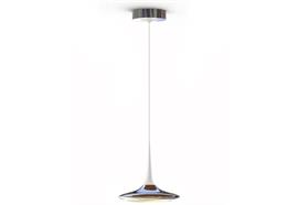 Pendelleuchte Falling Leaf UP alu pol/weiss  LED 23W/1037lm 2700°K D= 240mm H= 68mm