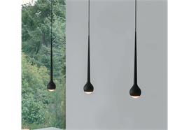 Pendelleuchte Falling Sun Trace schwarz matt  230V 4 x14W 850lm CRI90 /D= 80mm H=45 /IP20