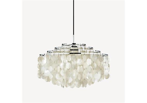 Pendelleuchte Fun -11 DM Perlmutt chrom  240V/ E27 100W D=70cm H=44cm IP20