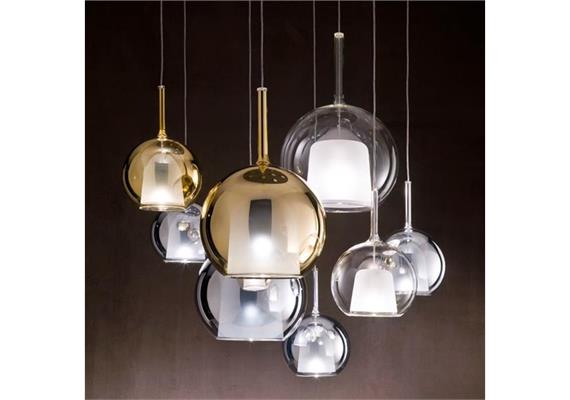 Pendelleuchte GLO large D=380 4 ever  230V/E27/10W LED Glas farbig