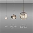 Pendelleuchte GLO large D=380 gold  230V/E27/10W LED Glas farbig | Bild 3