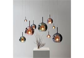 Pendelleuchte GLO large D=380 grün  230V/E27/10W LED Glas farbig