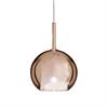 Pendelleuchte GLO large D=380 rosegold  230V/E27/10W LED Glas farbig