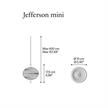 Pendelleuchte Jefferson mini klar - black chrome  240V 350mA 3W 2700K 450Lm CRI90 / IP20 | Bild 2