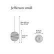 Pendelleuchte Jefferson small klar - gold  240V 350mA 3W 2700K 450Lm CRI90 / IP20 | Bild 2