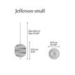 Pendelleuchte Jefferson small klar - gold  240V 350mA 3W 2700K 450Lm CRI90 / IP20 | Bild 2