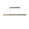 Pendelleuchte KLEEN 43W sand gold  230V/ L=1157 B=25 H=50mm / IP20