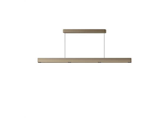 Pendelleuchte KLEEN 64W sand gold  230V/ 2700K 3590Lm L=1897 B=25 H=50mm/ IP20