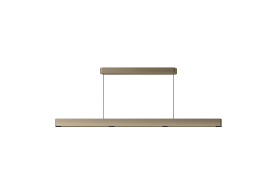 Pendelleuchte KLEEN 64W sand gold  230V/ 3000K 4220Lm L=1897 B=25 H=50mm/ IP20