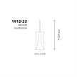 Pendelleuchte LIT large Glas violet  230V/E27/10W LED D=200mm H=420 / IP20 | Bild 2