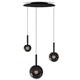 Pendelleuchte Luna Sospeso cloud 3 fix AIR dark chrome  240V 2700-4000K 27W 1290Lm IP20