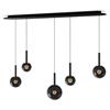 Pendelleuchte Luna Sospeso cloud 5L fix AIR dark chrome  240V /2700-4000K 45W CRI 97 IP20