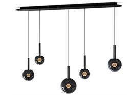 Pendelleuchte Luna Sospeso cloud 5L fix AIR dark chrome 240V 45W IP20