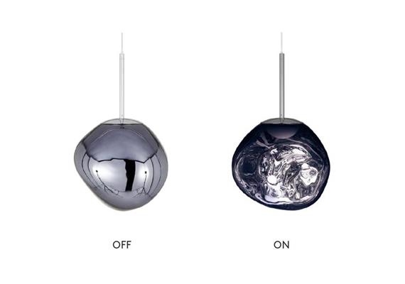 Pendelleuchte Melt Mini 6W LED silber  240V 6W 3000K 800Lm D=28cm H=27cm IP20