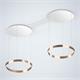 Pendelleuchte MITO Sospeso due 40 variabel rosegold  240V 2x40W 2220Lm D=40cm H=5cm IP20