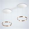 Pendelleuchte MITO Sospeso due 40 variabel rosegold  240V 2x40W 2220Lm D=40cm H=5cm IP20
