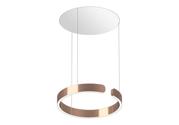 Pendelleuchte MITO Sospeso up 40 variabel AIR rosêgold  240V 40W 2220lm D=400 H=40 /IP20