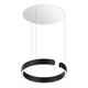 Pendelleuchte MITO Sospeso up 40 variabel AIR schwarzmatt  240V 40W 2220lm D=400 H=40 IP20