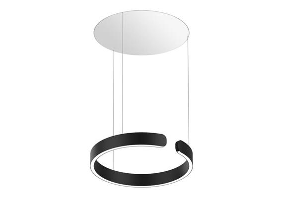 Pendelleuchte MITO Sospeso up 40 variabel AIR schwarzmatt  240V 40W 2220lm D=400 H=40 IP20