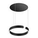 Pendelleuchte MITO Sospeso up 40 variabel wide schwarz  240V 40W 2220lm D=400mm H=52 /IP20