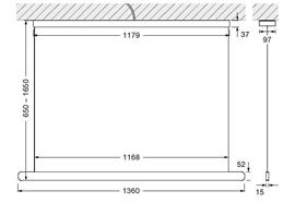 Pendelleuchte MITO volo 140 up variabel AIR wide weiss matt  240V 60W 4500Lm L=136cm IP20