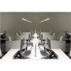 Pendelleuchte Modul L 120 32W verchromt 3000°  1-10V Dimmbar 230V/24V DC L=1353x300x60mm