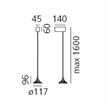 Pendelleuchte Mouette Symmetric opal weiss  230V 68W 3000K 6107lm IP40 | Bild 2