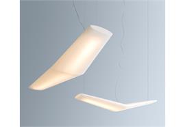 Pendelleuchte Mouette Symmetric opal weiss  230V 68W 3000K 6107Lm L=1350 B=400 /IP40